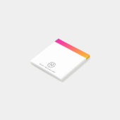 Aangepaste Post-it® notes Monogrammen (Schuin)