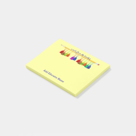 Aangepaste Post-it® notes voor docenten (Schuin)
