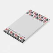 Aangepaste Post-it-notities voor kaartspeler Post-it® Notes (Schuin)