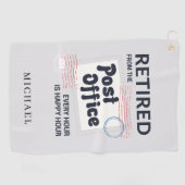 Aangepaste postboontroeping Mailman Golfhanddoek (Horizontaal)