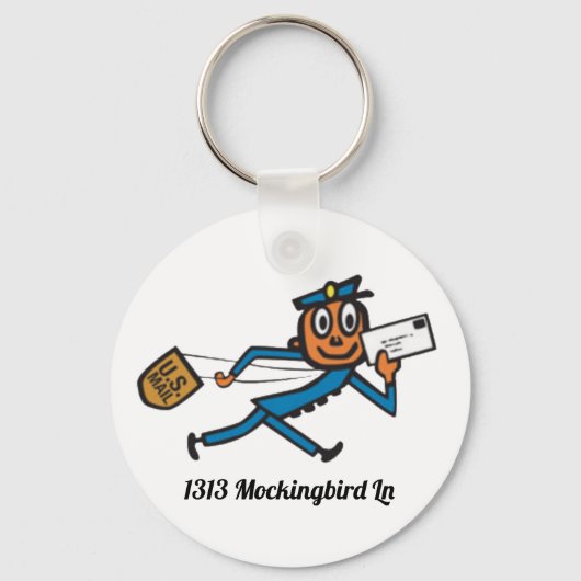 Aangepaste postbus sleutelhanger (Voorkant)