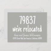 Aangepaste postcode Details toevoegen We zijn verh Feestdagenkaart (Voorkant / Achterkant)