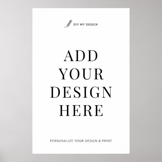 Aangepaste Poster afdrukken 24x36" Muurteken (Voorkant)