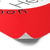 Aangepaste poster met rode cirkel en foto – Voeg a (Hoek)