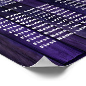 Aangepaste Poster Paarse Gotische tafel Zitting Gr (Hoek)