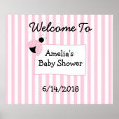 Aangepaste Poster roze ladybug Poster banner (Voorkant)