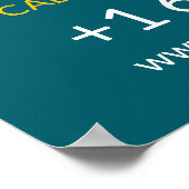 Aangepaste Poster voor Autohuurdiensten (Hoek)