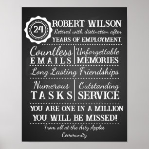 Aangepaste Poster voor pensionering afdrukken