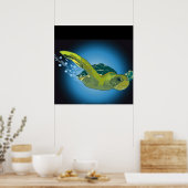 AANGEPASTE POSTER- ZEE SCHILDPAD POSTER (Keuken)