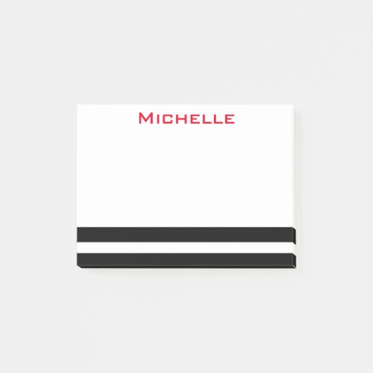 Aangepaste PostIt-notities B/W Post-it® Notes (Voorkant)