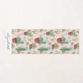 Aangepaste Potted Cacti en Succulenten op Blush Yogamat (Voorkant (horizontaal))