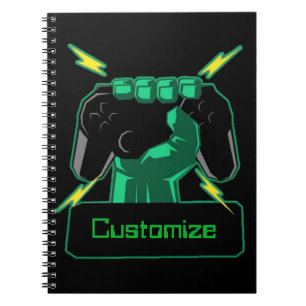 Aangepaste Power Gamer-laptop Notitieboek