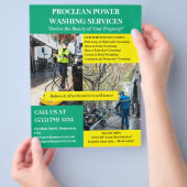Aangepaste Power Washing Flyer (Hand)