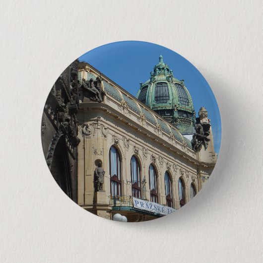 Aangepaste Praag/Praag-knop Ronde Button 5,7 Cm (Voorkant)