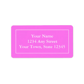 Aangepaste pre-geadresseerde Roze & Wit Mailing La Etiket