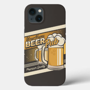 Aangepaste Premium - Mok voor koude bier - Pub Bar iPhone 13 Hoesje
