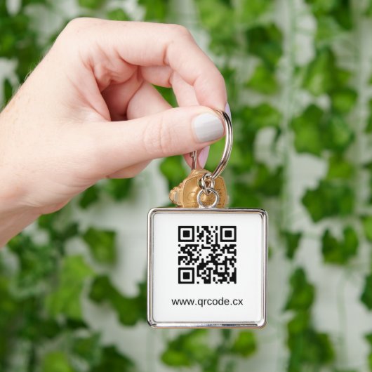 Aangepaste Premium Square Sleutelhanger (groot) (Hand)