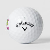 Aangepaste pret vintage stripboek popartstijl BAM Golfballen (Logo)