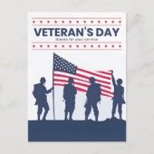 Aangepaste Prettige Veteranendag! Dank U Kaarten 2 (Voorkant)
