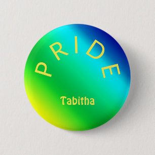Aangepaste PRIDE Rainbow Multicolor op maat Ronde Button 5,7 Cm
