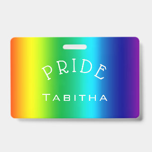 Aangepaste PRIDE Regenboog Kleurrijke Gepersonalis Badge