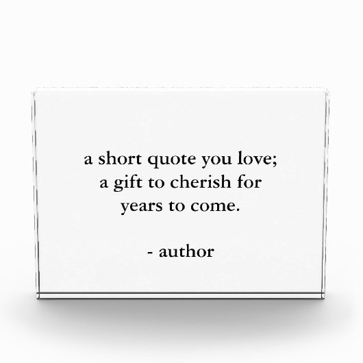 Aangepaste prijsopgave Acryl Fotoblokken (Voorkant)