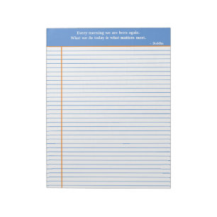 Aangepaste prijsopgave, blauw en Oranje Notitieblok