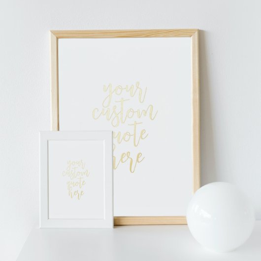 Aangepaste prijsopgave Gold Folie Afdrukken