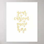 Aangepaste prijsopgave Gold Folie Afdrukken (Voorkant)