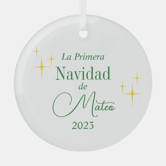 Aangepaste Primera Navidad Ornament (Voorkant)