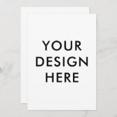 Aangepaste print 5x7 uitnodiging (Voorkant / Achterkant)