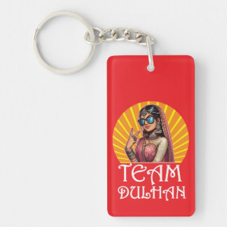 Aangepaste Print Desi Wedding Shaadi Vibes Sleutelhanger