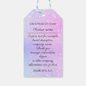 Aangepaste productbeschrijving Logo van bedrijf -  Cadeaulabel (Achterkant)