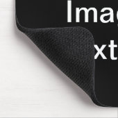 Aangepaste producten in zwart muismat (Hoek)