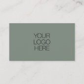Aangepaste professionele bedrijfslogo Sage QR-code Visitekaartje (Voorkant)