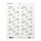 Aangepaste professionele druppelaar fles productla etiket (Full Sheet)