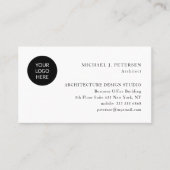 Aangepaste professionele, eenvoudige minimalistisc visitekaartje (Voorkant)