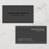 Aangepaste Professionele Elegante Sjabloon Antraci Visitekaartje (Voorkant / Achterkant)