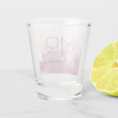 Aangepaste professionele miniatuur van Monogram Shot Glas (Achterkant)