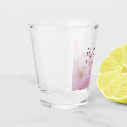 Aangepaste professionele miniatuur van Monogram Shot Glas (Links)