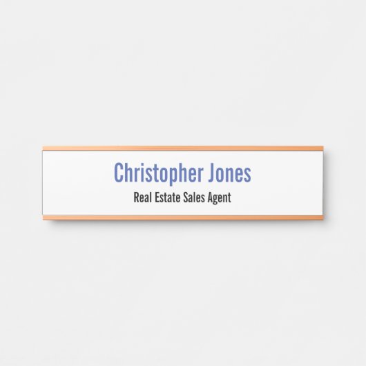 Aangepaste professionele moderne, elegante Kantoor Deurbordje (Voorkant)