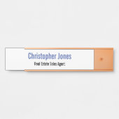 Aangepaste professionele moderne, elegante Kantoor Deurbordje (Voorkant)