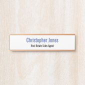 Aangepaste professionele moderne, elegante Kantoor Deurbordje (Voorkant)