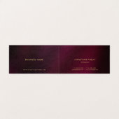 Aangepaste professionele moderne elegante luxe gev visitekaartjes (Binnenkant ongevouwen)