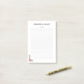 Aangepaste professionele post IT Notities ontwerp Post-it® Notes (Op bureau)