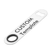 Aangepaste professionele roestvrij stalen flesopen speed flessenopener (Voorkant Gekanteld)