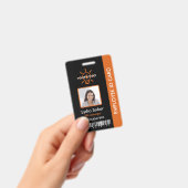 Aangepaste professionele werknemer ID-badge met fo Badge (Handheld)