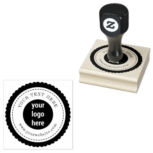 Aangepaste professionele zakelijke Logo & rustieke Rubberstempel (Gestempeld)