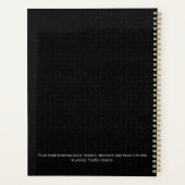 Aangepaste professionele zwart-wit business planner (Achterkant)