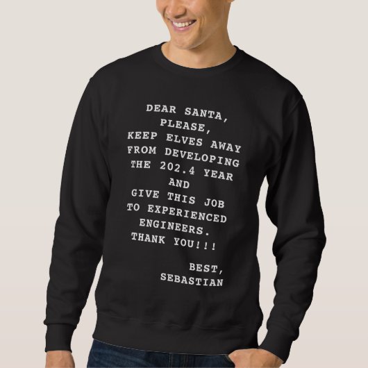 Aangepaste programmeurnaam Grappige Kerstmis Trui (Voorkant)